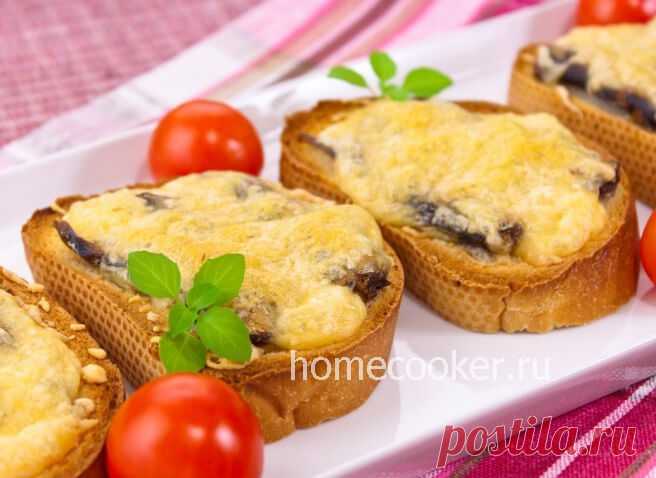 Бутерброды со шпротами и сыром в духовке - пошаговый рецепт с фото