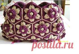 Crochet: Flower bag