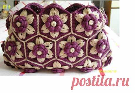 Crochet: Flower bag