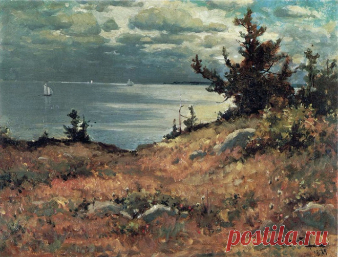 В мире ночь была... Художник Уиллард Лерой Меткалф / Willard Leroy Metcalf (США, 1858-1925)