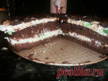 Торт шоколадно-лимонный