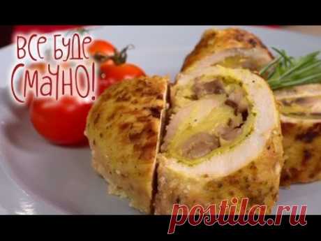 Куриные рулетики с сыром и грибами. Сырные блюда от Сергея Калинина