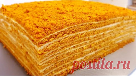 МЕДОВИК за 30 минут!!! Идеальный рецепт! Энг осон мазали Асалли торт! Honey cake!