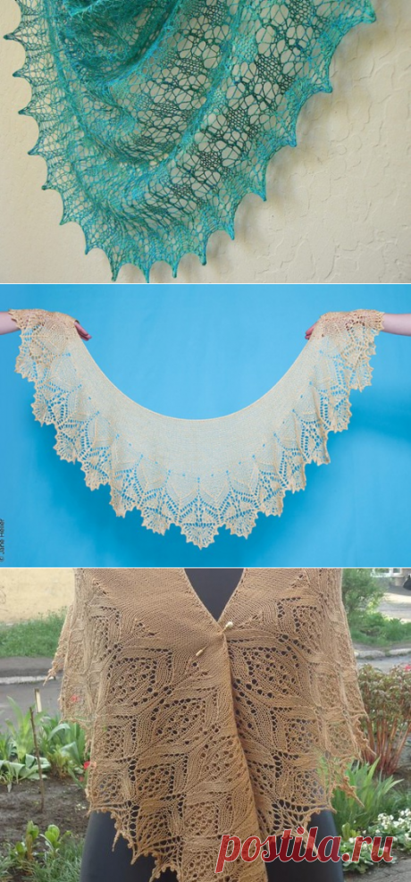 Красивое вязание | Шали