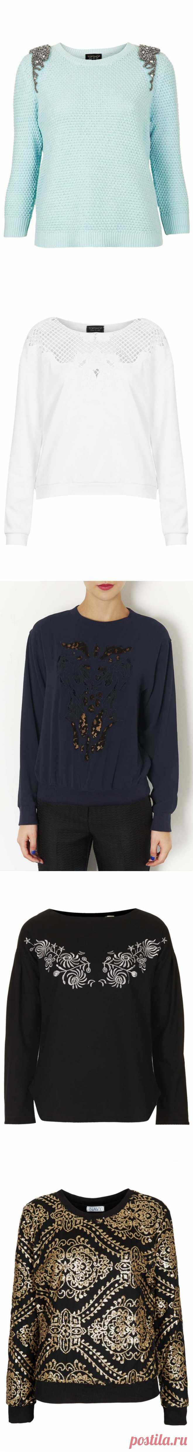 Свитшот - идеи для переделки (вторая подборка) / Декор /