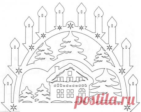 Вытынанки на Рождество. Шаблоны | Кругозор