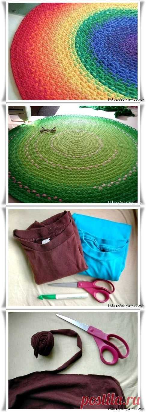 Ковры из футболок.