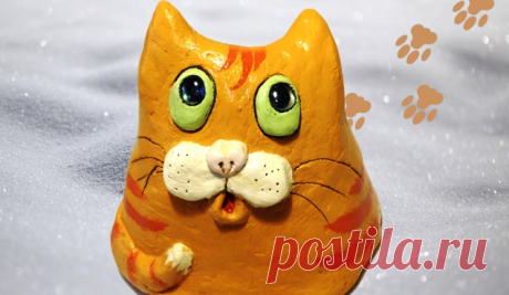 Котик Саймон своими руками из бетона - Садоводка