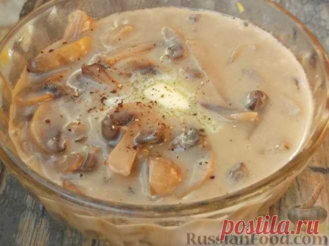 Рецепт: Соус грибной со сметаной на RussianFood.com
