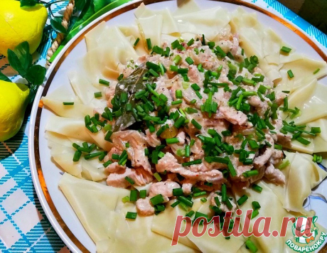 Лапша с индейкой – кулинарный рецепт
