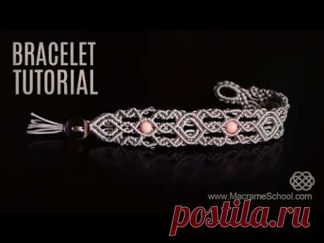 1001 Nights Bracelet TUTORIAL by Macrame School