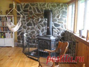 Каменная стена для печи своими руками | Своими руками