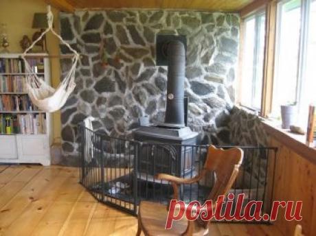 Каменная стена для печи своими руками | Своими руками