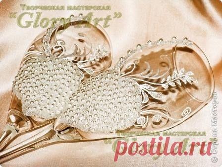 Свадебные бокалы "Королевский жемчуг" | Страна Мастеров