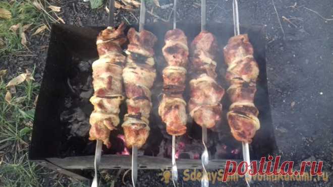 Как вкусно замариновать мясо на шашлык за 10 минут . Милая Я