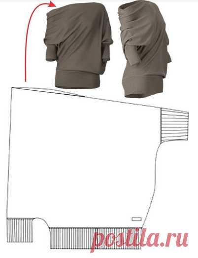 Большая подборка схем-выкроек для бохо