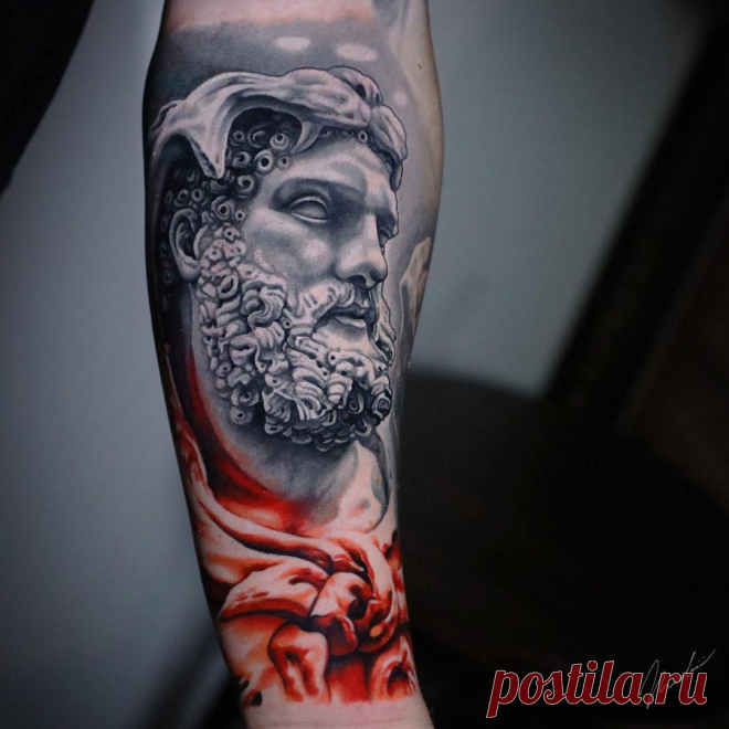 ТАТУ-МАСТЕР MICHAEL CLOUTIER (ЧЕРНО-СЕРАЯ, ЦВЕТНАЯ, РЕАЛИЗМ, ТРЭШ ПОЛЬКА) | Tattoo-Voops | Яндекс Дзен
