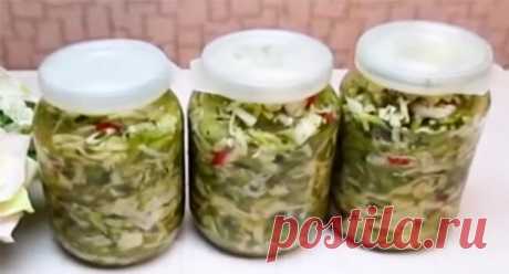 Очень вкусные салаты из зелёных помидоров на зиму (без стерилизации)