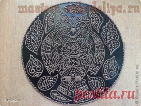 Панно "Совушка". Мастер-класс по декорированию