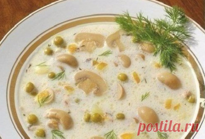 Сырный супчик с грибами — старинный рецепт!