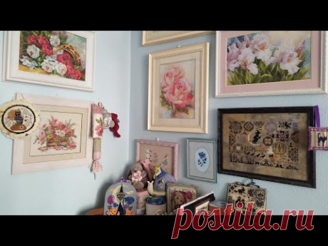 Вышивальная неделя 10-16 января 2022 - как я храню свои процессы и немного рукодельного уголка