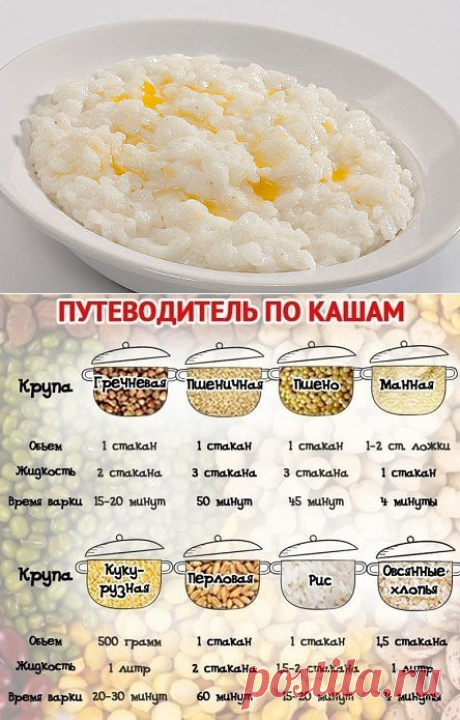 Одноклассники    Немного про каши. Советы повара