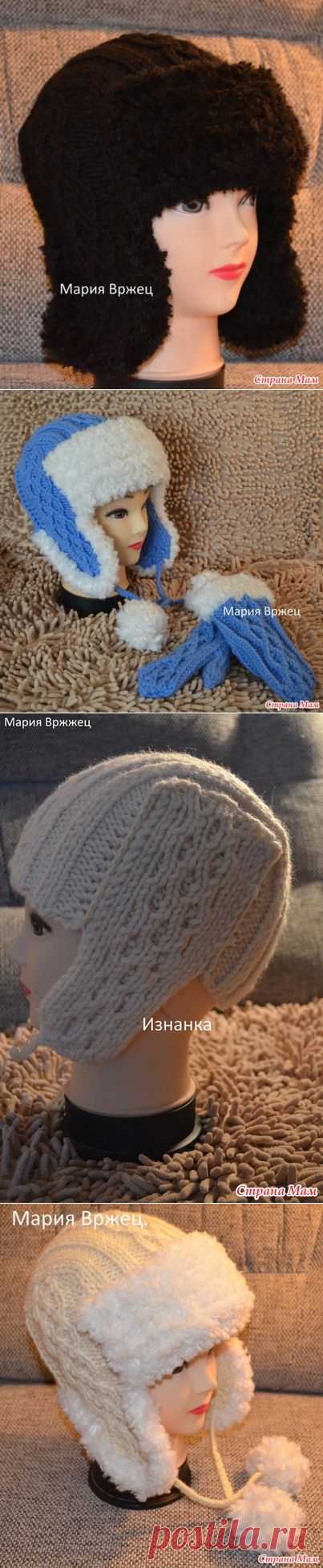 Шапка ушанка - Вяжем вместе он-лайн - Страна Мам