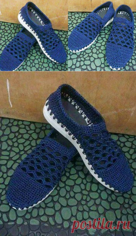 Вяжем летнюю обувь крючком: легкие эспадрильи