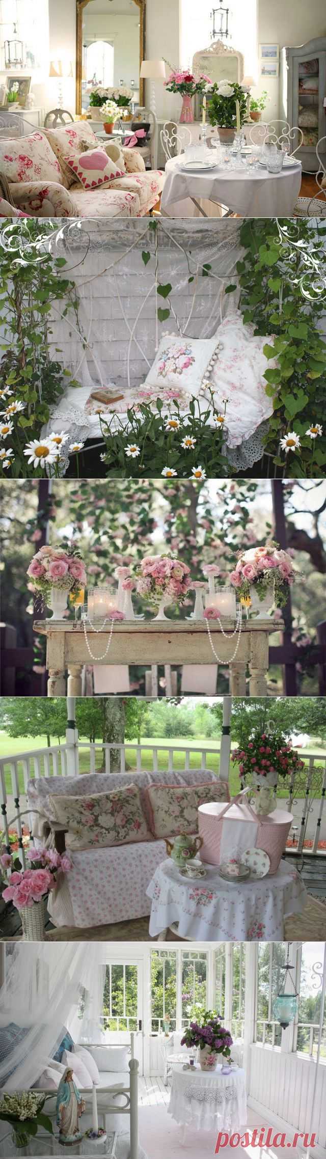 Декор дома в стиле Шабби Шик (Shabby Сhic) | Дачный участок