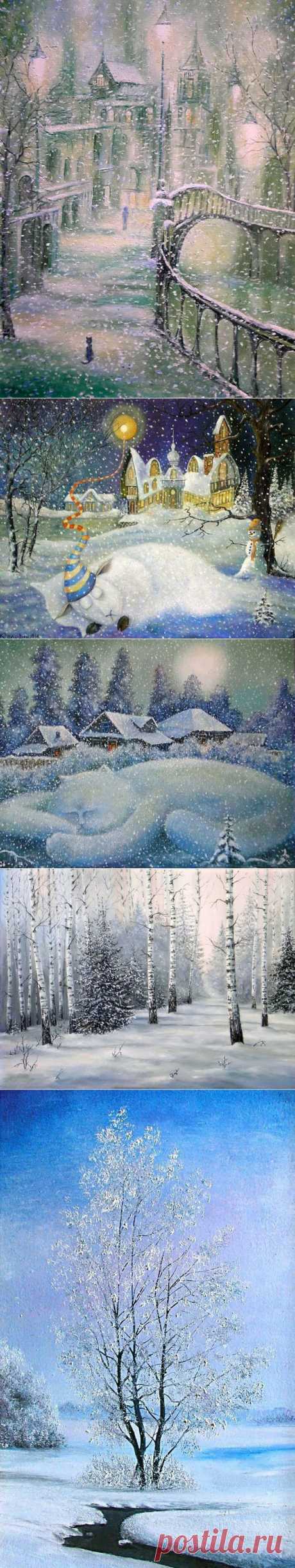 Старинные приметы Рождества. Художник Колодин Александр