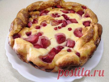 Нежное творожное облачко с ягодами | Рецепты ПП - худеем вкусно! | Дзен