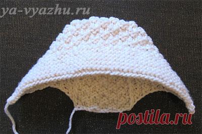 Конверт для новорожденных спицами 