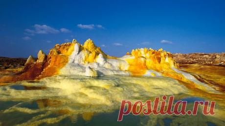 Вулкан Даллол - чудо природы / Эфиопия