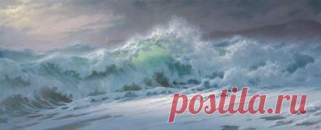 © Бурное море - Георгий Дмитриев - Картины и другие произведения изобразительного искусства. ©ARTRUSSIA-Искусство России