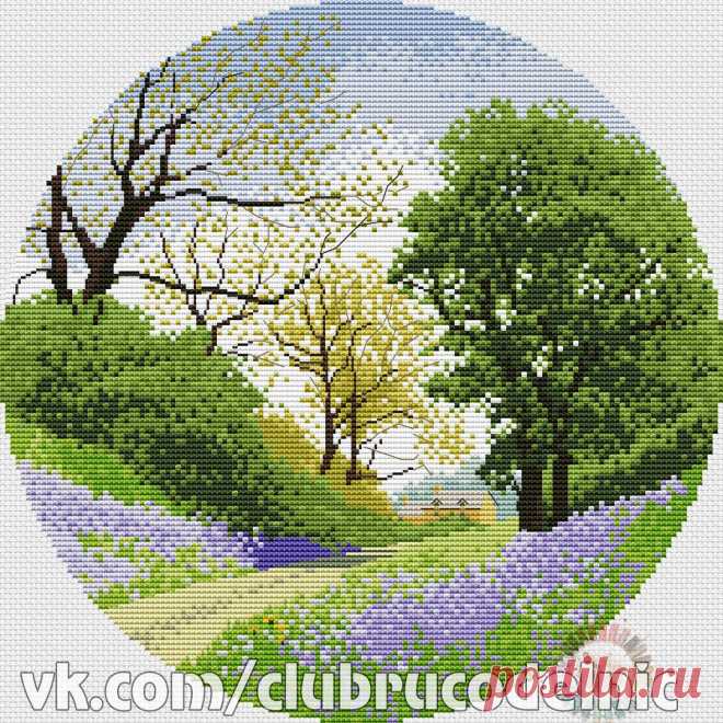 #Пейзажи
#вышивка #схемы #рукоделие #handmade #хомячки #clubrucodelnic