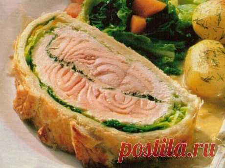 Лосось в тесте – роскошное блюдо для будней и праздников