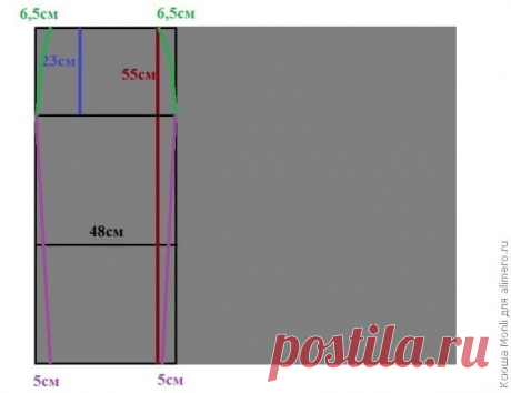 Выкройка юбки карандаш из трикотажа
