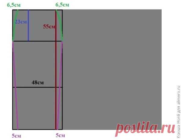 Выкройка юбки карандаш из трикотажа