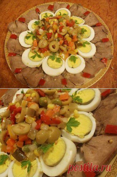 Салат с языком : Салаты