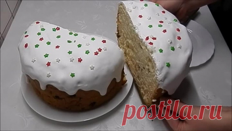 ГЛАЗУРЬ для куличей с желатином. Без яиц .Не крошится