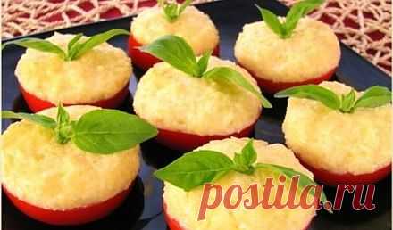 Закуска из помидоров с сыром и чесноком рецепт