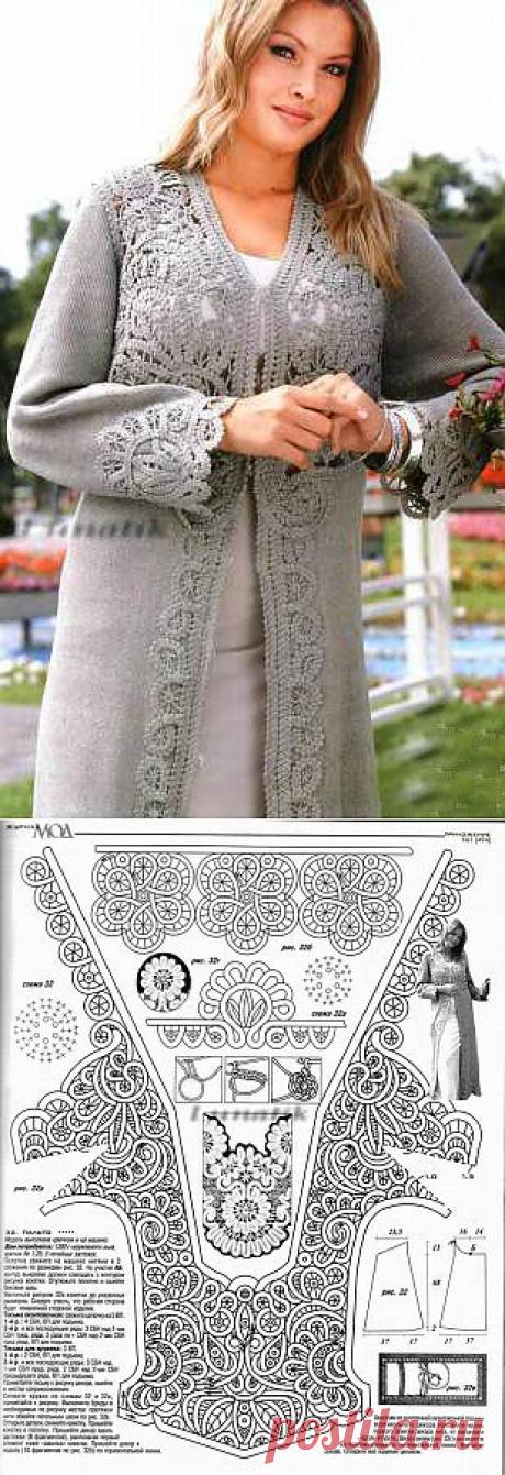 Пальто в Брюгге техники кружева, Брюгге кружева | Лаборатория бытовых | Рукоделие:вязание,шитье и др.