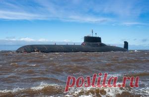 Подводный ракетоносец "Дмитрий Донской" вернулся на Беломорскую базу