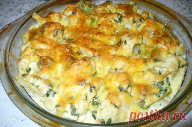 Цветная капуста запеченная с сыром ~ Кулинарная Академия Умных Хозяек