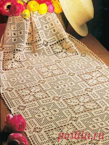 МОИ ПЕТЕЛЬКИ: Салфетка с геометрическими мотивами