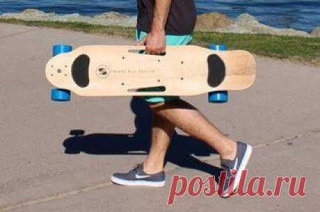 Электрический скейтборд Zboard 2 способен проехать около 39 км без подзарядки / Интересное в IT