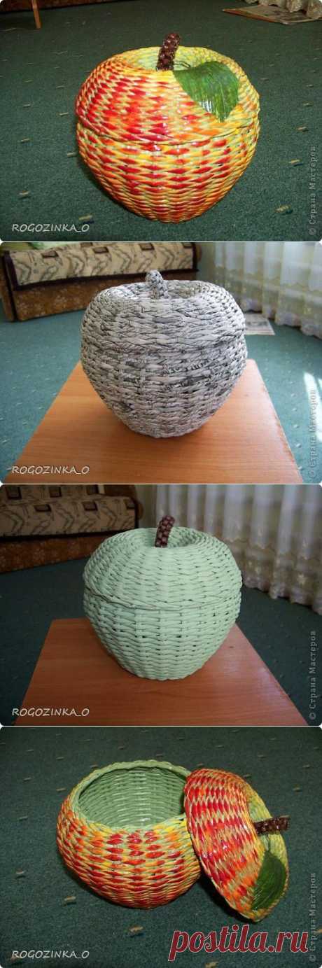 Шкатулка-яблоко. Автор ROGOZINKA_O