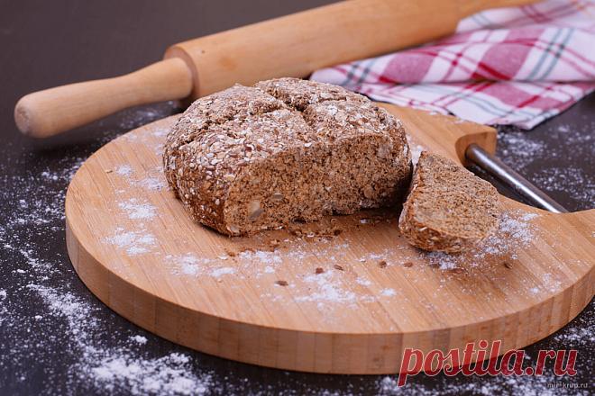 Бездрожжевой хлеб с хлопьями 5 злаков