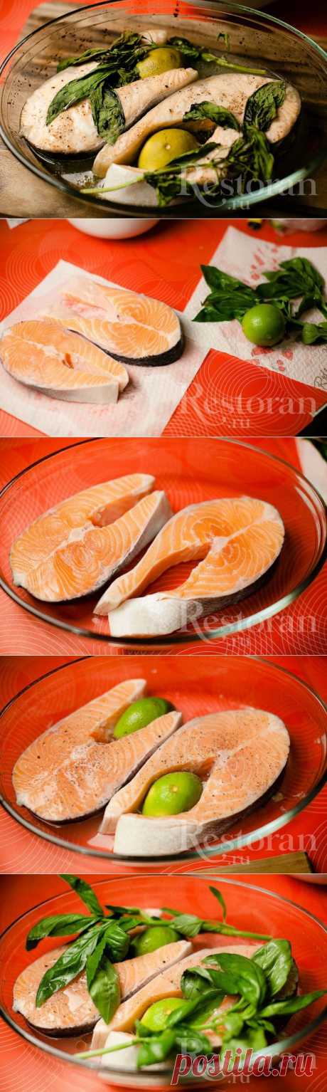 Рецепт лосося с лаймом и базиликом