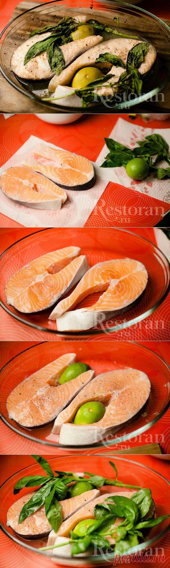 Рецепт лосося с лаймом и базиликом